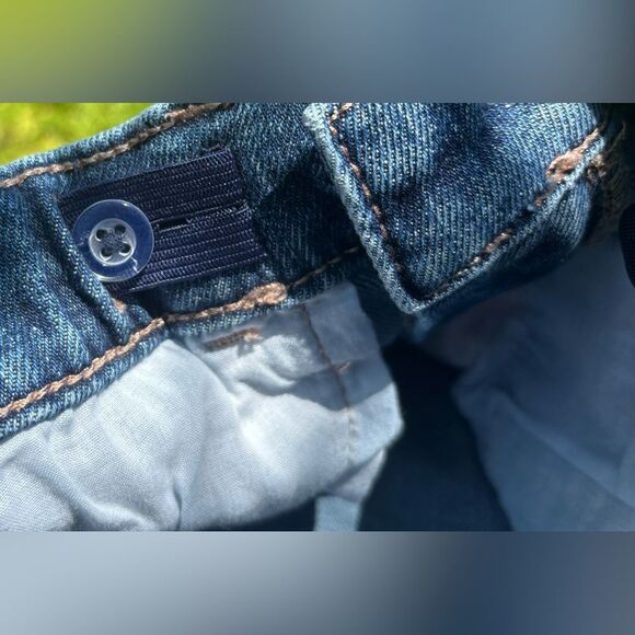 Kids Denim Jeans EPC Old Navy High Rise Flare Size 12 Adjustable Waistband - Picture 4 of 4